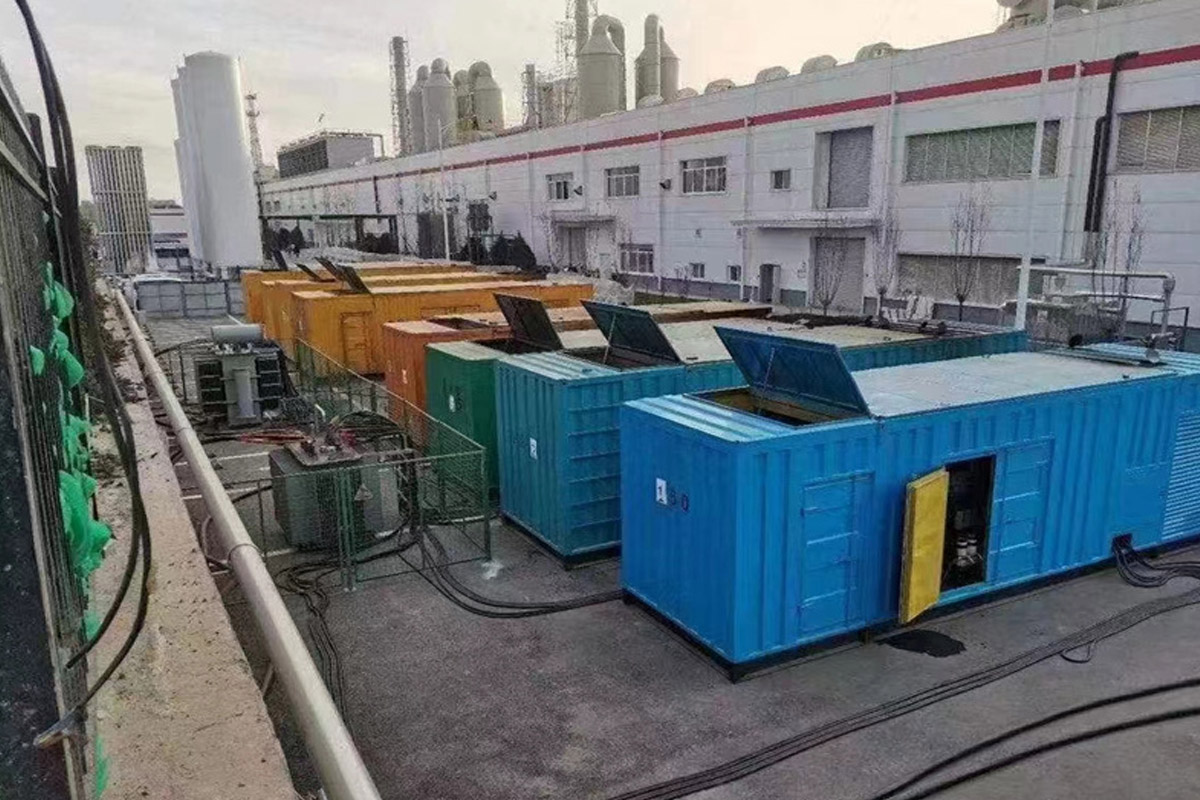 喀什发电机租赁施工现场